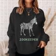 Zookeeper Zebra Birthday AdultKid Zebra Safari Party Sweatshirt Gifts for Her
