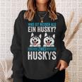 Zwei Husky Dog Husky Sweatshirt Geschenke für Sie