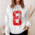 8 Year Old 8Th Basketball Birthday Partytheme Boys Girls Sweatshirt Gifts for Her