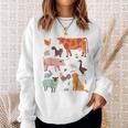 Adorable Animal De La Ferme Mignon Cheval Gros Chien Chat Poule Canard Enfants Sweater e Cadeaux pour elle