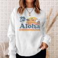 Aloha Hawaii Vintage Beach Summer Surfing 70S Retro Hawaiian Sweatshirt Gifts for Her