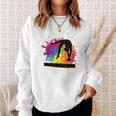 Artistic Gymnastics Balance Beam Paint Splatter Sweatshirt Gifts for Her
