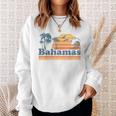 Bahamas Beach Summer Vacation Sunset Vintage 70'S Retro Sweatshirt Gifts for Her