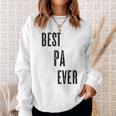 Best Pa Ever Cute Adults Papa Dad Grandpa Raglan Sweatshirt Geschenke für Sie