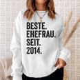 Beste Ehefrau Seit 2014 Sweatshirt Geschenke für Sie