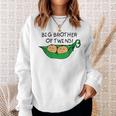 Big Brother Of Twins Two Peas In A Pod Sweatshirt Gifts for Her