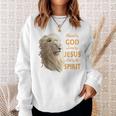 Blessed By God Loved By Jesus Christian Lion Sweatshirt Gifts for Her