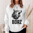 Chechnya Chechen Republic Borz White Sweatshirt Geschenke für Sie