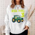 Children's 3Rd Birthday Wake Frei Ich Bin Schon 3 Jahre Traktor Trecker Sweatshirt Geschenke für Sie