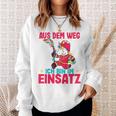 Children's Aus Dem Weg Bin Im Einsatz Fire Engine Unicorn Fire Brigade Sweatshirt Geschenke für Sie