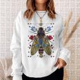 Cicada Entomology Lover Cicada Fest 2024 Broods Xix Xiii Sweatshirt Gifts for Her