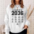 Class Of 2036 Grow With Me With Space For Checkmarks Sweatshirt Gifts for Her