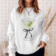 Coquette Bow With Martini Coquette Aesthetic Sweatshirt Gifts for Her