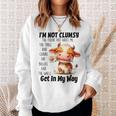 Cow I'm Not Clumsy The Floor Just Hates Me The Table Sweatshirt Gifts for Her