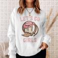 Cowboy Hat Boots Let's Go Girls Western Cowgirls Cowgirl Sweatshirt Gifts for Her