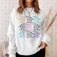 Cows Cows Cows Pink Blue Black Yellow Aqua Purple Cows Sweatshirt Gifts for Her