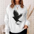 Cuervo Pájaro Cuervo Tatuaje Camisa de entrenamiento Regalos para ella