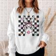 Cute Bunny With Leopard Bandana Glasses Bubblegum Easter Day Sweatshirt Gifts for Her