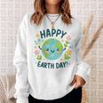 Cute Planet Earth Day Birthday Happy Earth Day 2024 Sweatshirt Gifts for Her