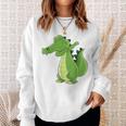 Dabbing Crocodile Dabbendes Crocodile Sweatshirt Geschenke für Sie