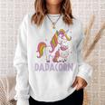 Dadacorn Einhorn Papa Und Baby Weihnachten Papa Sweatshirt Geschenke für Sie