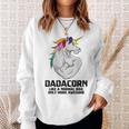 Dadacorn Muscle Dad Unicorn Fathers Day Sweatshirt Gifts for Her