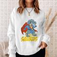 Daddy Saurus T-Rex Superhero Dinosaur Fathers Day Dad Father Sweatshirt Gifts for Her