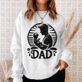 Damenatertag Erstes Mal Papa 2024 Soon To Be Dad New Dad Mit-Ausschnitt Sweatshirt Geschenke für Sie