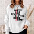 Darwin Jung Newton Einstein Edison Mozart Autism Awareness Sweatshirt Gifts for Her