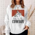 Dibs On The Cowboy Vintage Western Rodeo Country Cowgirls Sweatshirt Gifts for Her