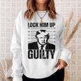 Donald Trump Hot Lock Him Up Trump Shot Sweatshirt Gifts for Her