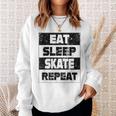Eat Sleep Skate Repeat Sweatshirt Geschenke für Sie