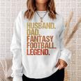 Ehemann Papa Fantasy Football Legend Cooles Ater Herren Raglan Sweatshirt Geschenke für Sie