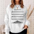 El Sonido Del Silencio Musical Divertido Camisa de entrenamiento Regalos para ella