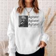 Frederick Douglass Quote Agitate Agitate Agitate Sweatshirt Gifts for Her