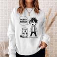 Bóbr Bober Kurwa Internet Meme Anime Manga Beaver Sweatshirt Geschenke für Sie