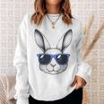 Rabbit Bunny Face Sunglasses Easter For Boys Men Sweatshirt Gifts for Her