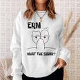 What The Sigma Ironic Meme Brainrot Quote Sweatshirt Gifts for Her