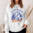 Vintage Housewife So This Is How You Make Biscuits Cat Sweatshirt Gifts for Her