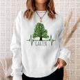Garden Gardening Gardening Tree Heartbeat Sweatshirt Geschenke für Sie