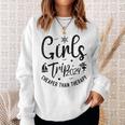Girls Trip Cheaper Than A Therapy 2024 Girls Trip Matching Sweatshirt Gifts for Her