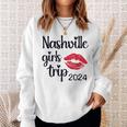 Girls Trip Nashville 2024 Weekend Birthday Party Women Sweatshirt Gifts for Her