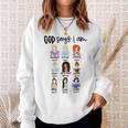 God Says I Am Princess Bible Verse Christ Religious Sayings Sweatshirt Gifts for Her