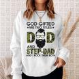 Goded Me Two Titles Dad And Papa Fathers Day Sweatshirt Gifts for Her