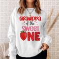 Grandpa Of The Sweet One Strawberry Birthday Family Party Sweatshirt Gifts for Her