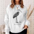 Great Blue Heron Bird Birdwatcher Sweatshirt Gifts for Her