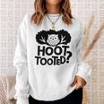 Hoot Tooted Lustiger Eulen-Spruch Papa Witz Sweatshirt Geschenke für Sie