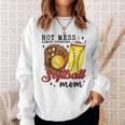 Hot Mess Always Stressed Softball Mom Sweatshirt Gifts for Her
