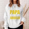 Ich Habe Zwei Titel Papa Und Abuelo Opa Spanien Raglan Sweatshirt Geschenke für Sie