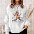 I'm Just Here For The Weiners 4Th Of July Patriotic Hot Dog Sweatshirt Gifts for Her